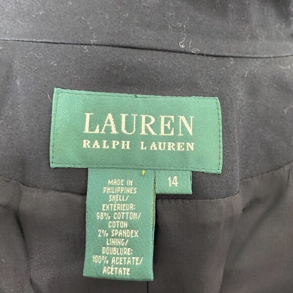 Women's Lauren Ralph Lauren Classic Black Blazer size 14 - Picture 7 of 7